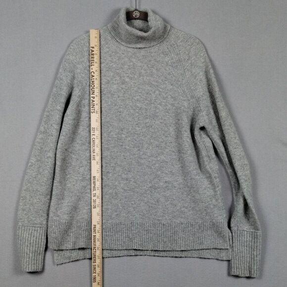 J Crew Vintage Sweater Merino Wool Alpaca Long Sleeve High Low Sweater Size SML* - Picture 6 of 8